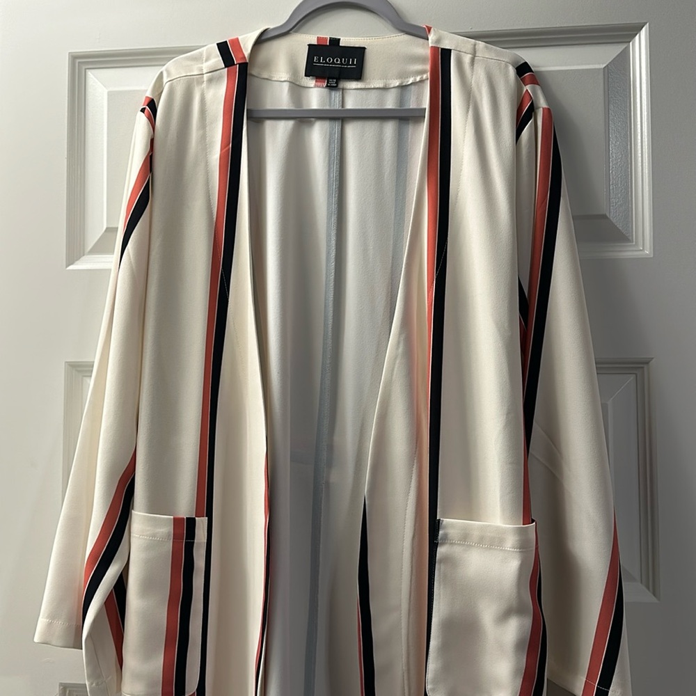 Eloquii Striped Duster